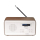 Radio i budzik Denver Radio DAB+/FM Denver DAB-30 z drewnianą obudową